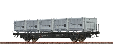 Brawa 49138 - H0 - Behältertragwagen Von Haus zu Haus, DB, Ep. IV